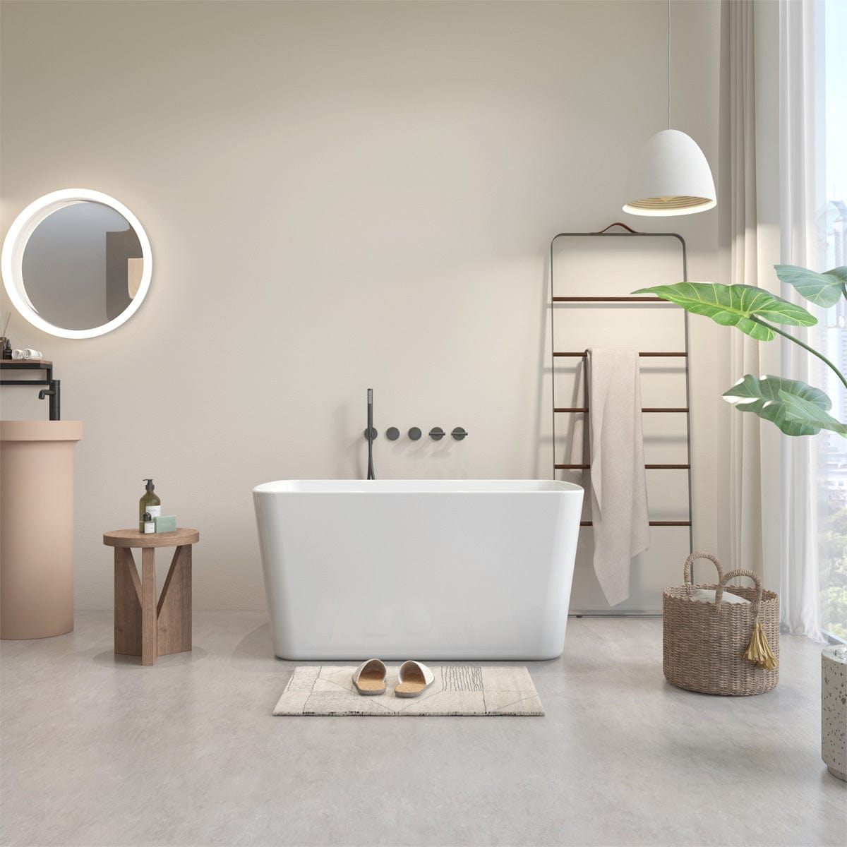 49" Borica Acrylic Japanese Soaking Tub