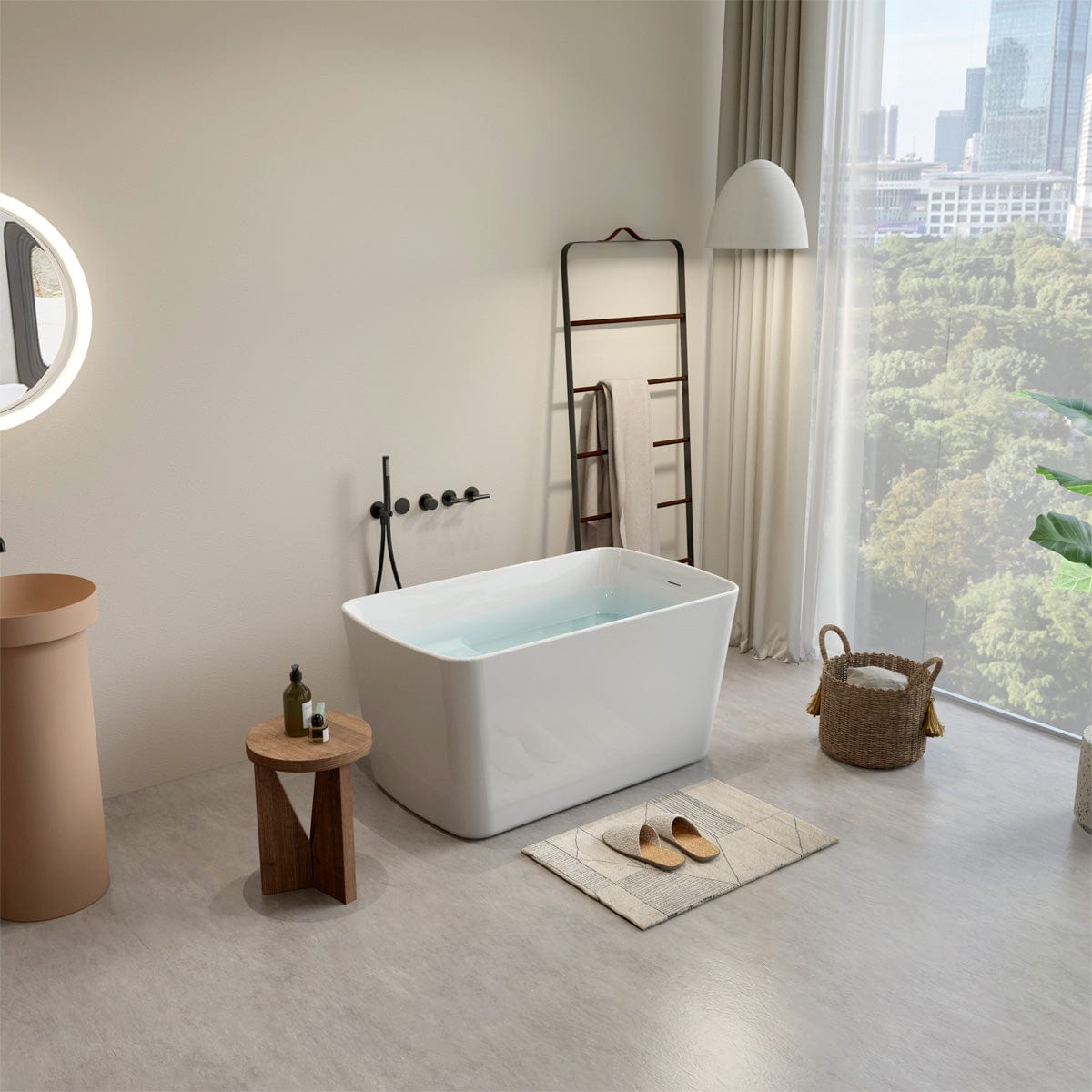 49" Borica Acrylic Japanese Soaking Tub