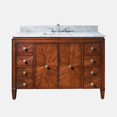 49" Coram Vanity for Rectangular Undermount Sink - New Walnut