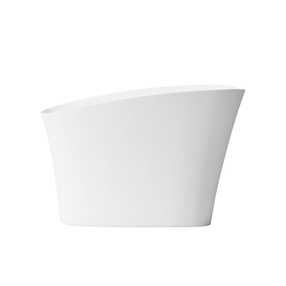 51" Betula Solid Surface Stone Resin Japanese Rectangular Soaking Bathtub with Integral Seat