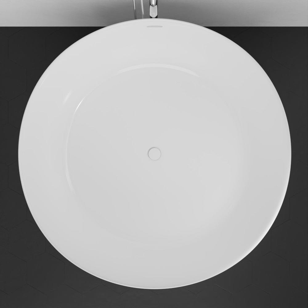 51" Garrison Solid Surface Stone Resin Freestanding Bathtub