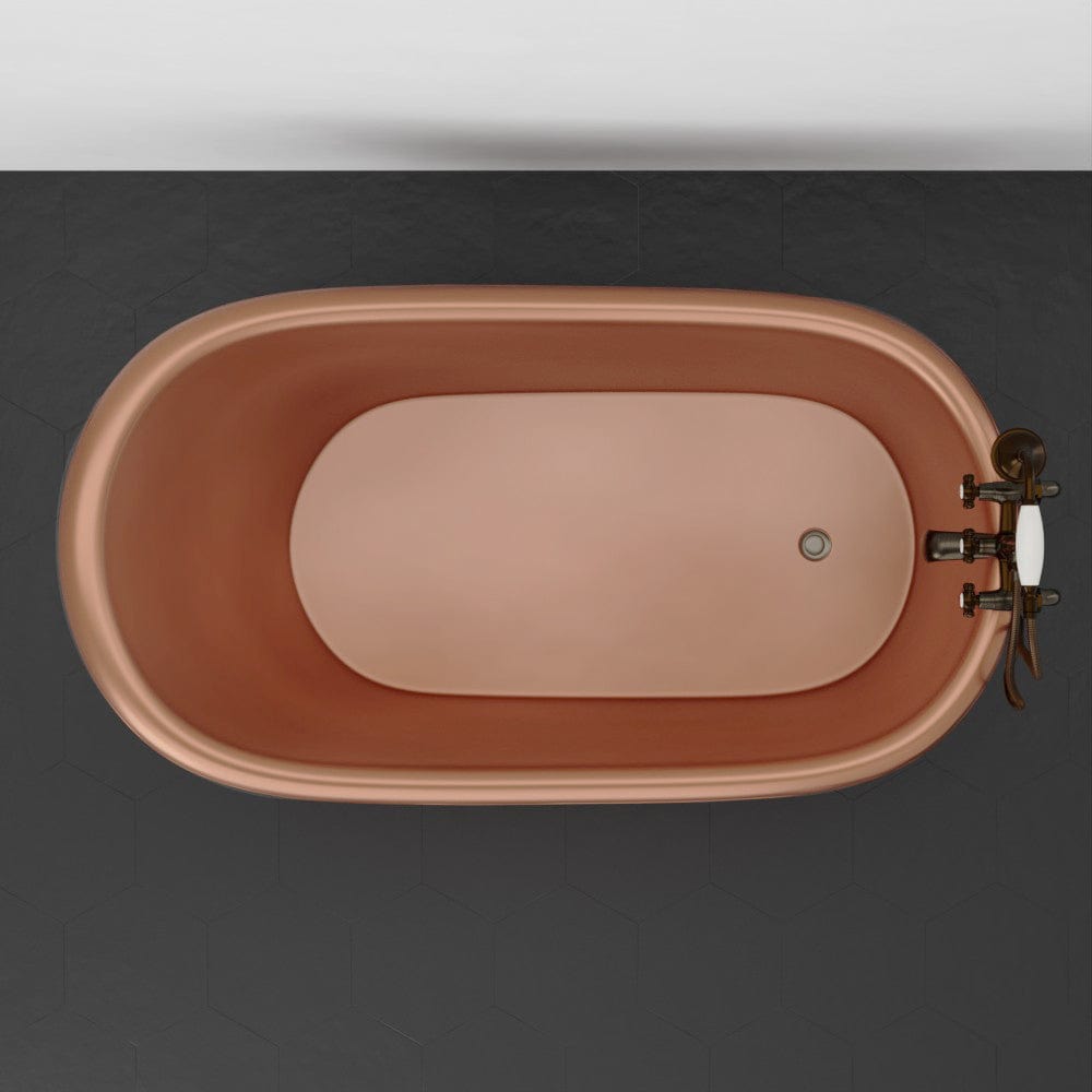 54" Dextara Copper Slipper Clawfoot Tub