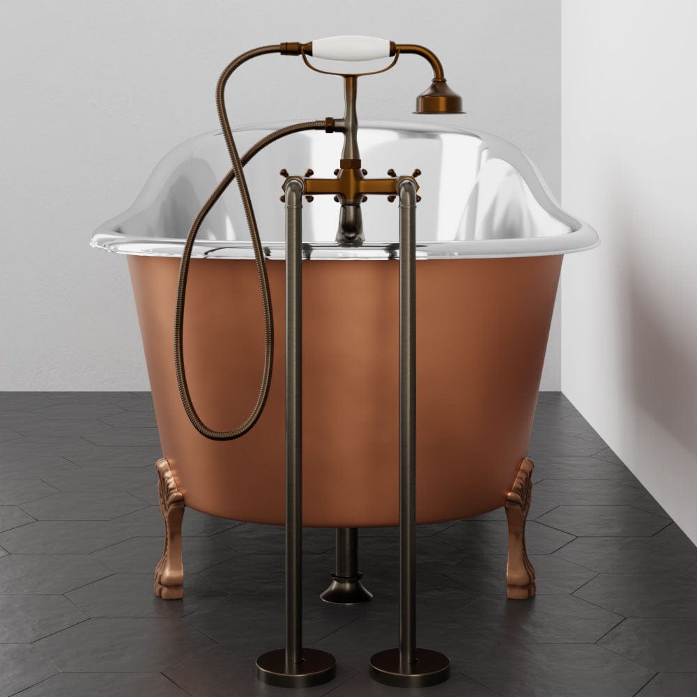 59" Dester Copper Slipper Clawfoot Tub