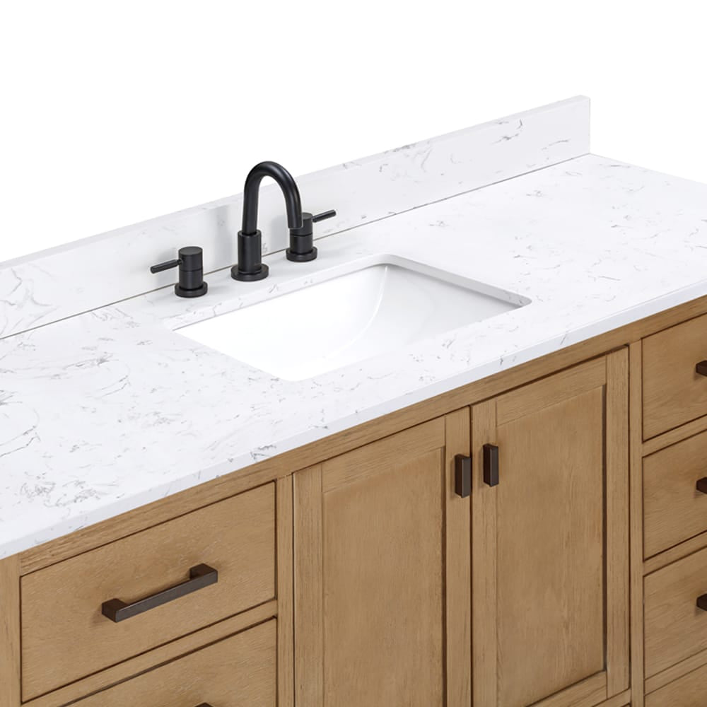 60" Noxon Vanity for Rectangular Undermount Sink - Brushed Oak