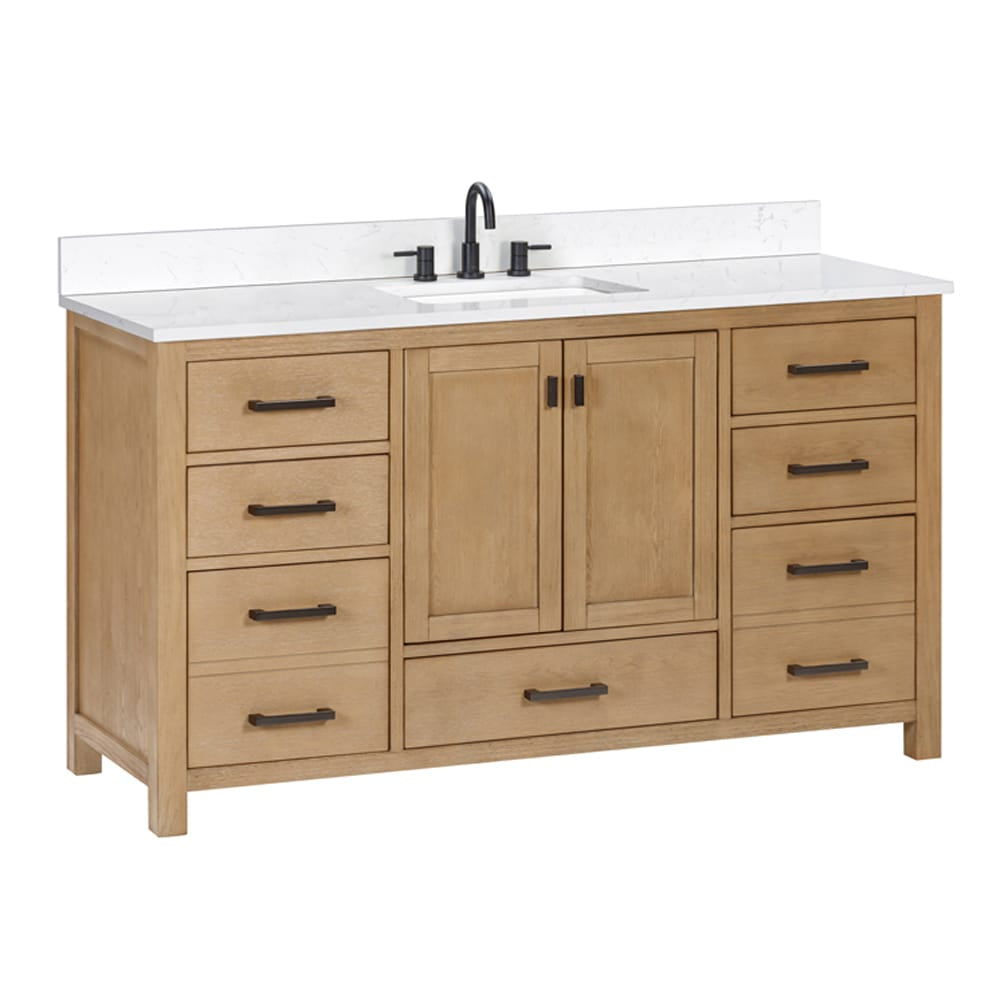 60" Noxon Vanity for Rectangular Undermount Sink - Brushed Oak