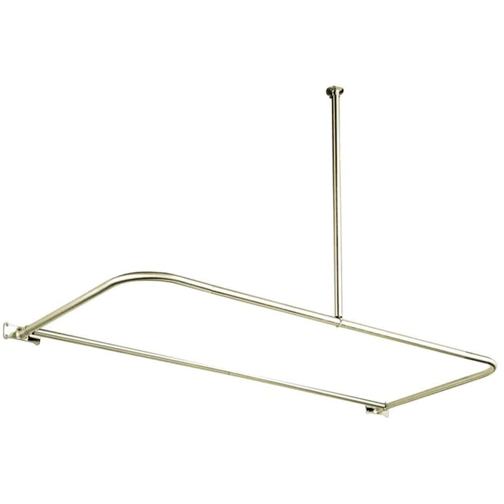 61" Felicity D-Shaped Shower Rod