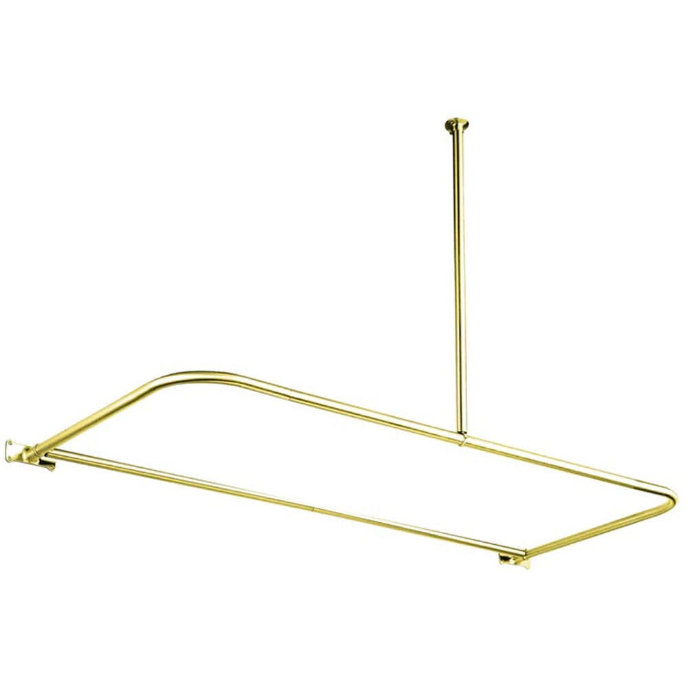 61" Felicity D-Shaped Shower Rod