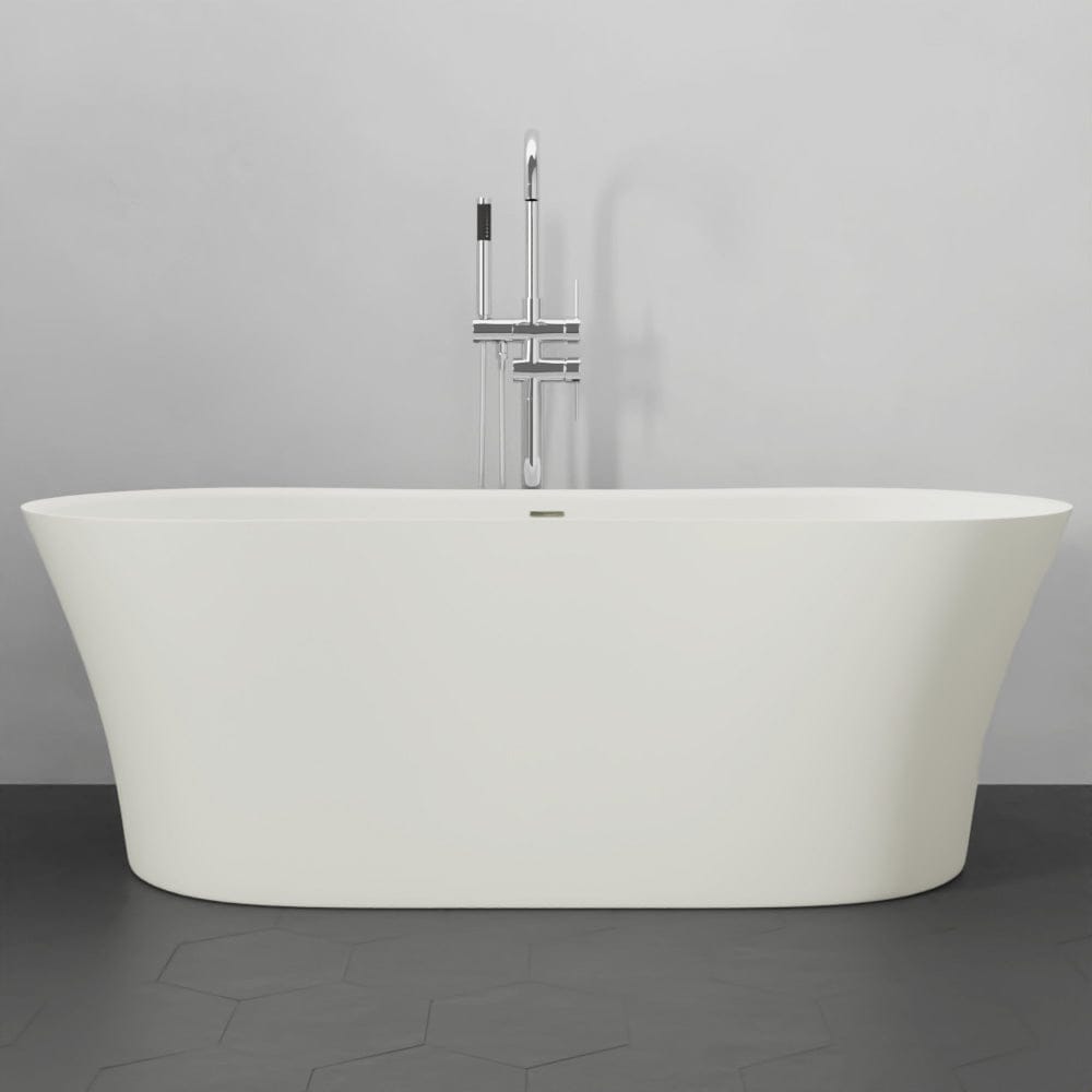 64" Standish Solid Surface Stone Resin Freestanding Bathtub