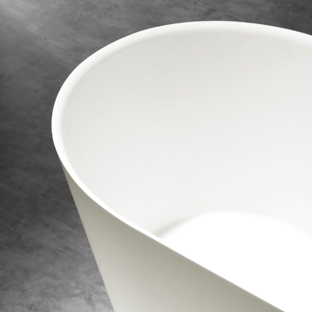 65" Tama Solid Surface Stone Resin Freestanding Bathtub