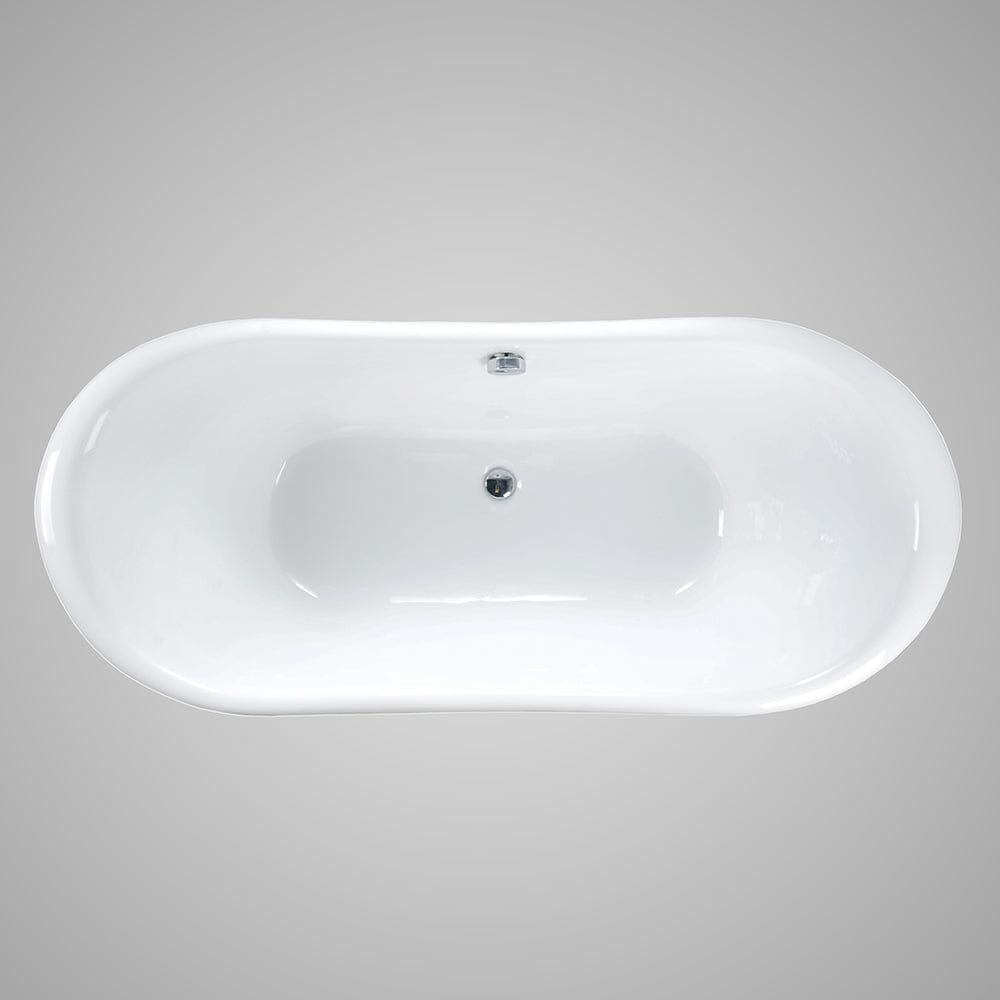 66" Bellaire Cast Iron Skirted Bateau Tub