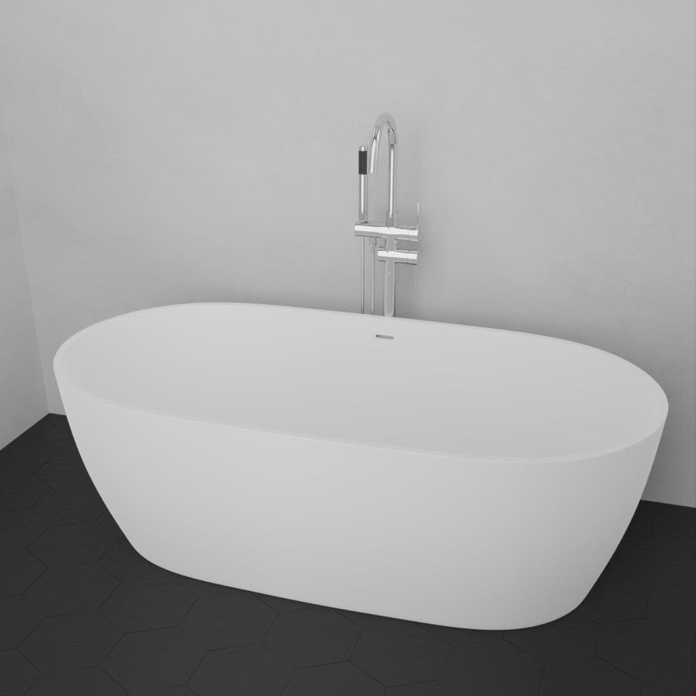 66" Resto Solid Surface Stone Resin Freestanding Bathtub