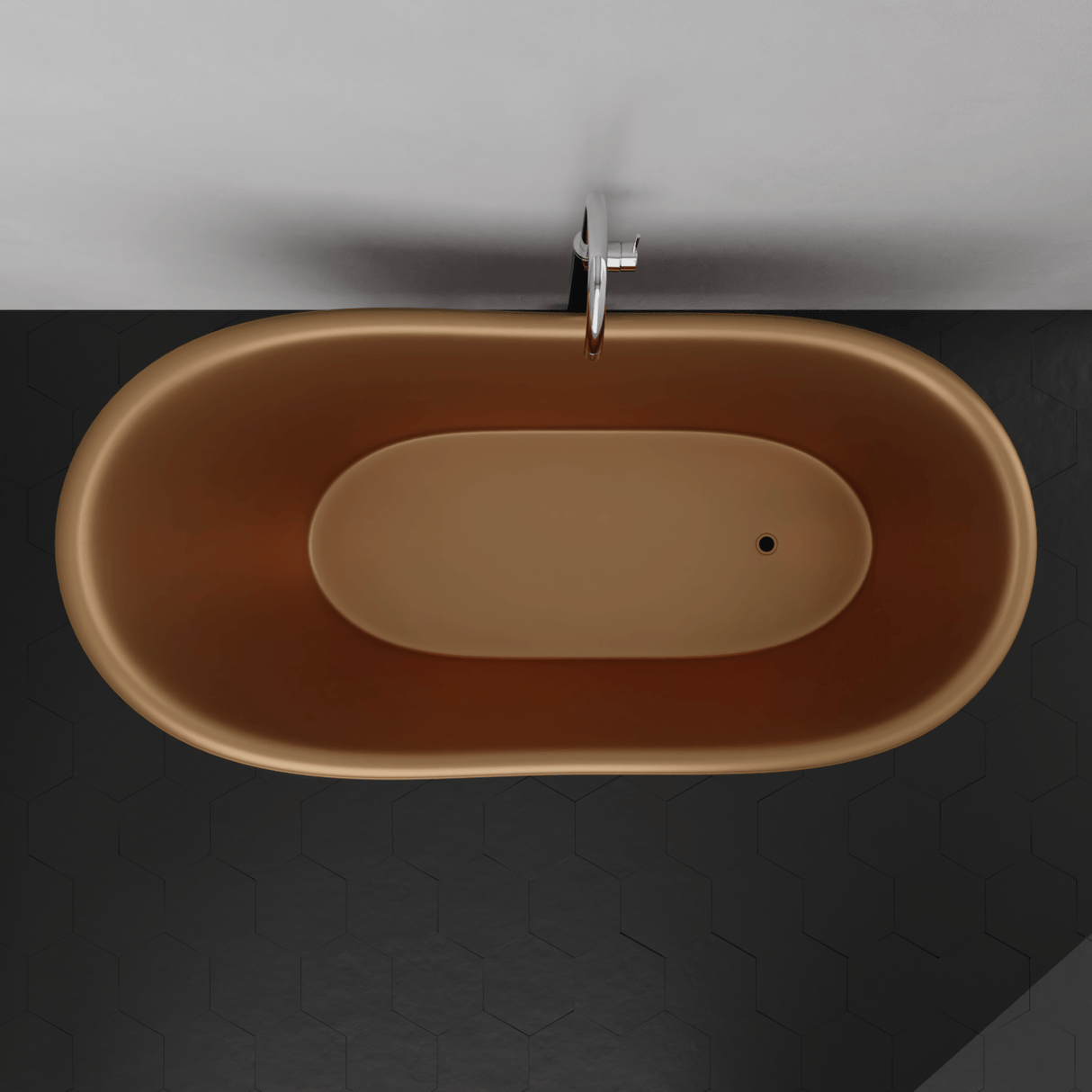 67" Allons Copper Slipper Clawfoot Tub - Lion Feet