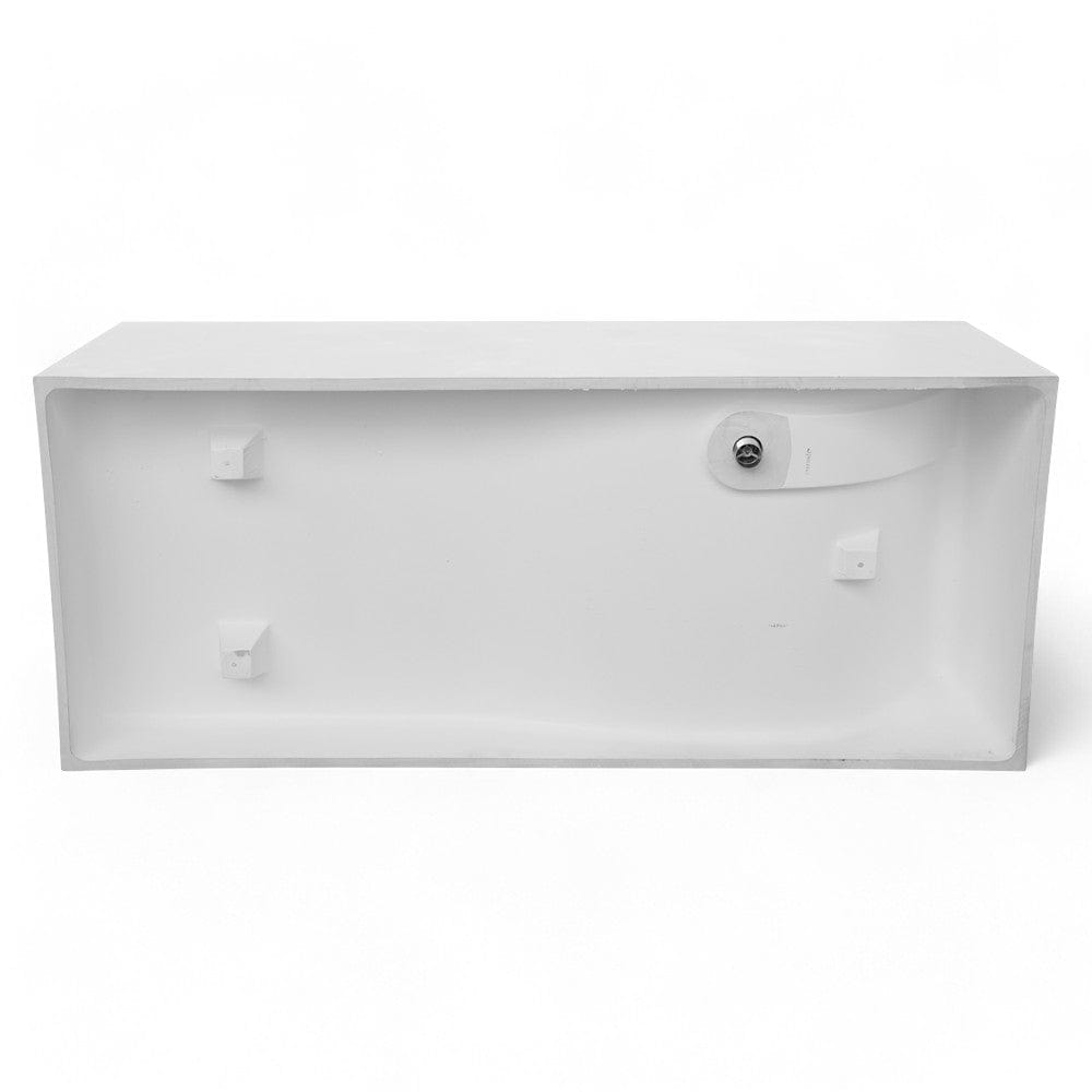 67" Cappa Solid Surface Stone Resin Freestanding Bathtub