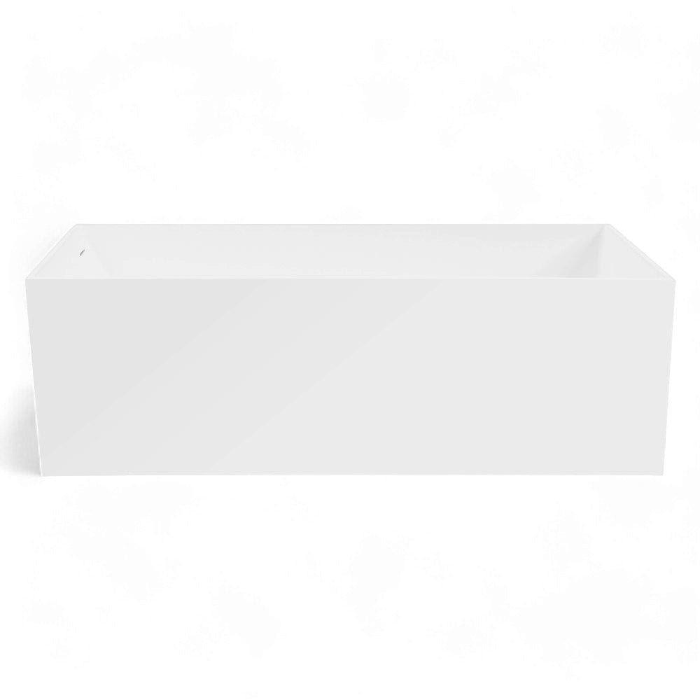 67" Cappa Solid Surface Stone Resin Freestanding Bathtub