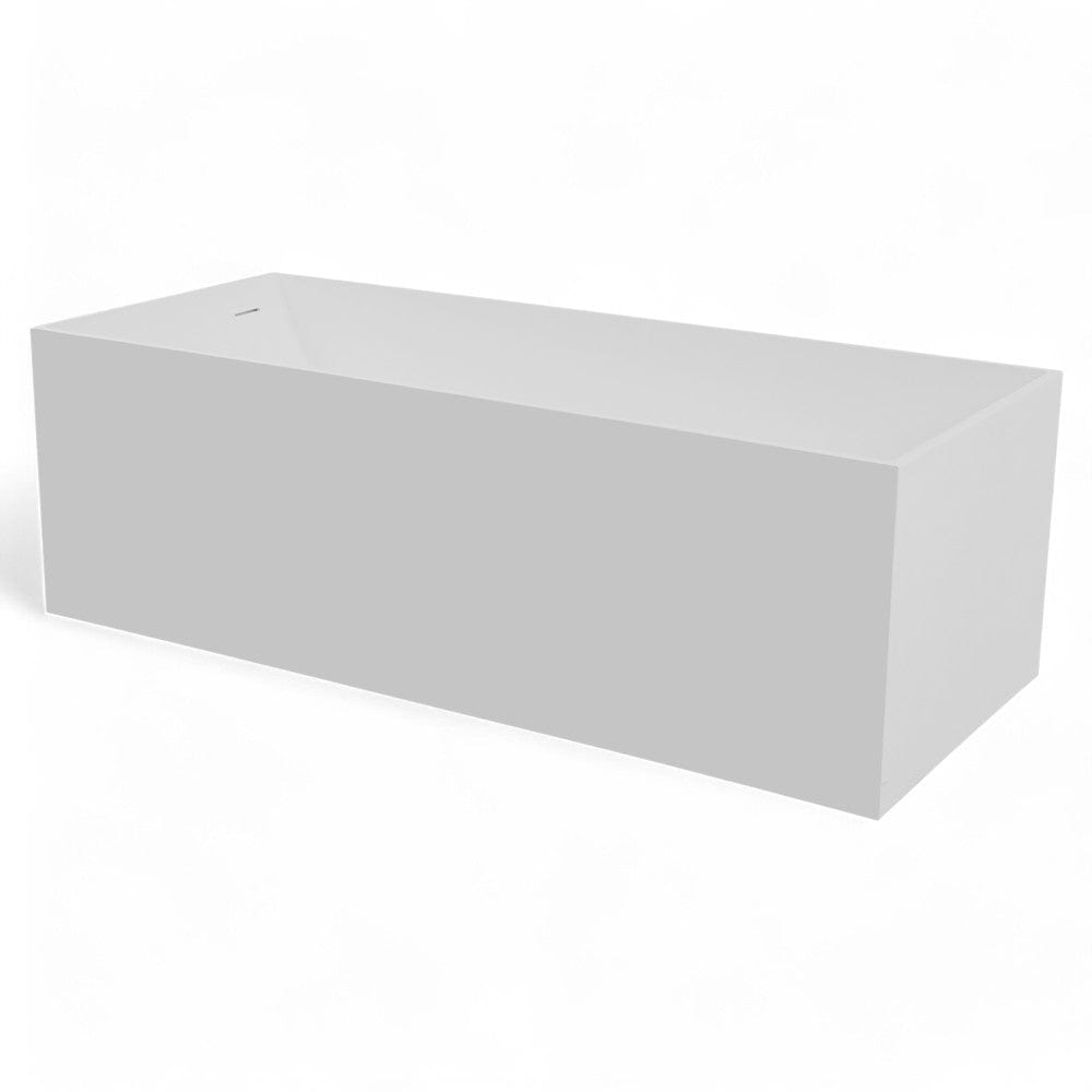 67" Cappa Solid Surface Stone Resin Freestanding Bathtub