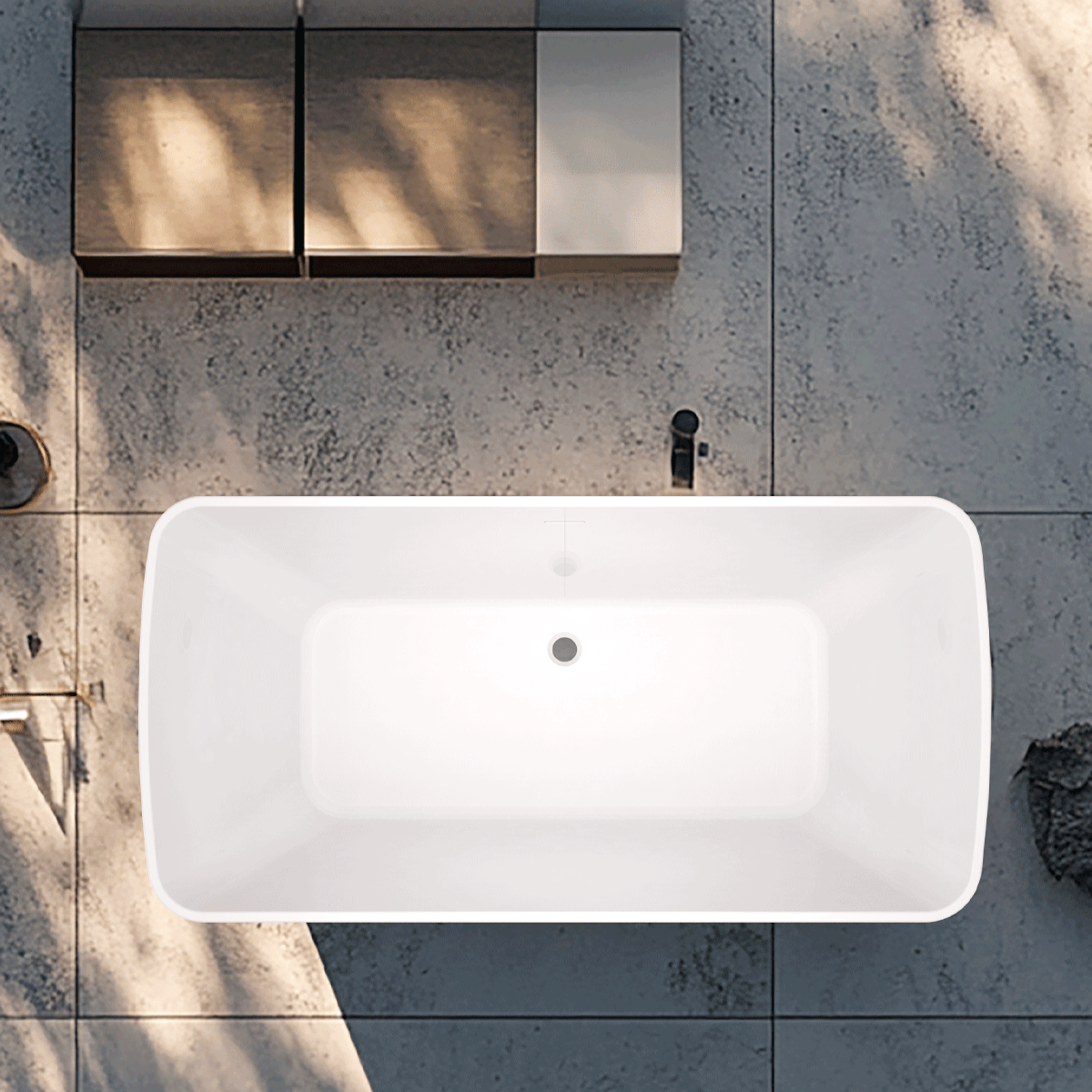 67" Collier Acrylic Freestanding Tub with Insulation