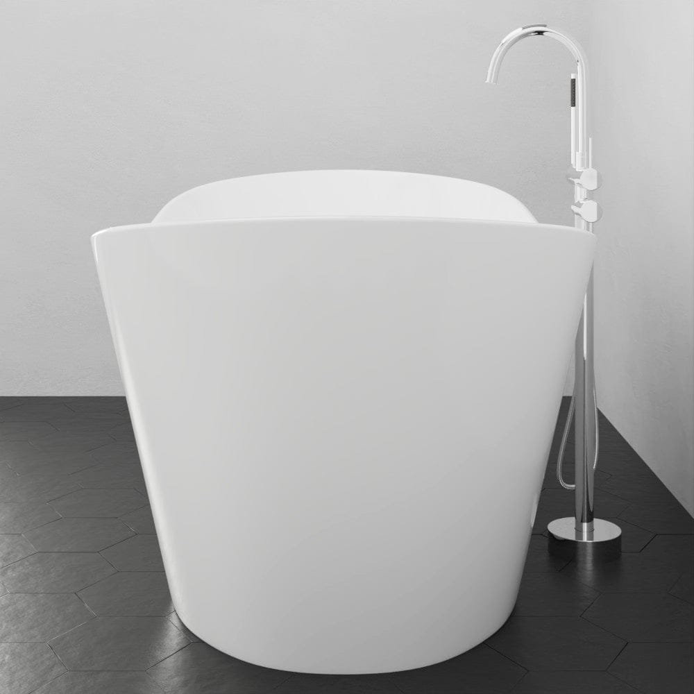 67" Extra Wide/Extra Deep Crofton Acrylic Double Slipper Freestanding Tub with Insulation