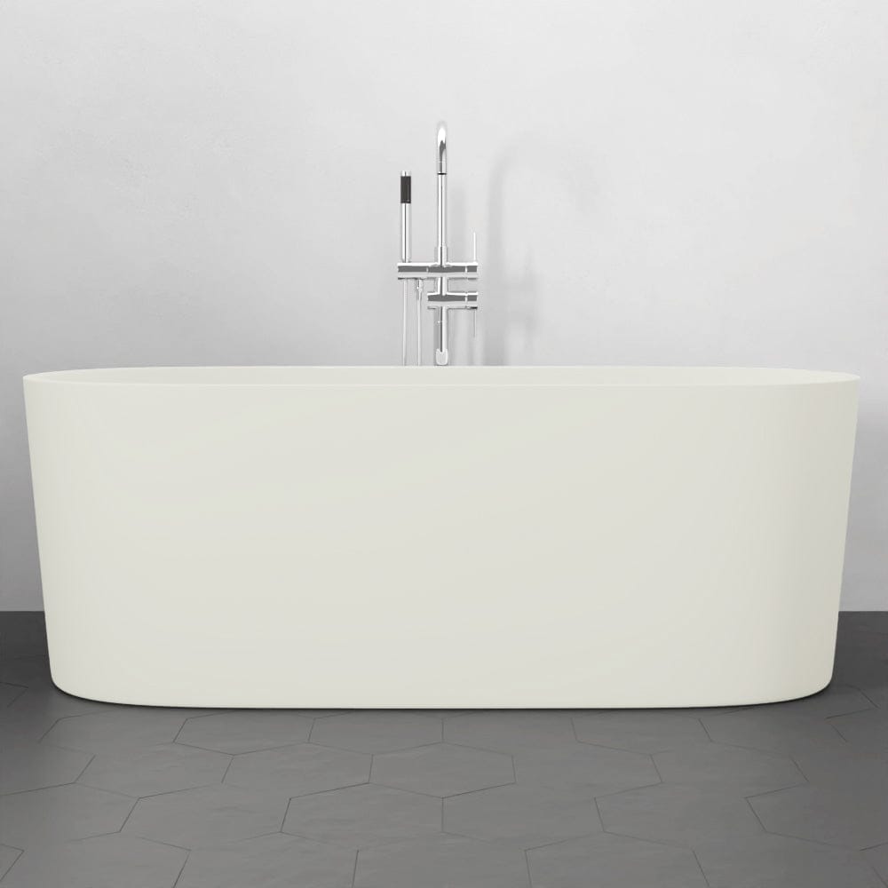 67" Fortson Solid Surface Stone Resin Freestanding Bathtub