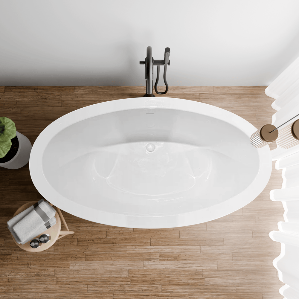 67" Scott Extra Wide Acrylic Freestanding Tub