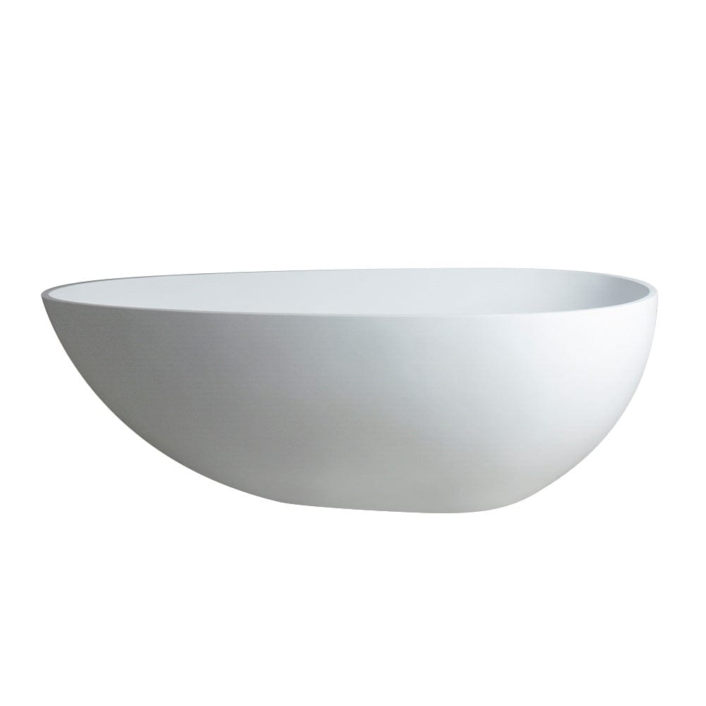 67" Topaz Solid Surface Stone Resin Freestanding Bathtub