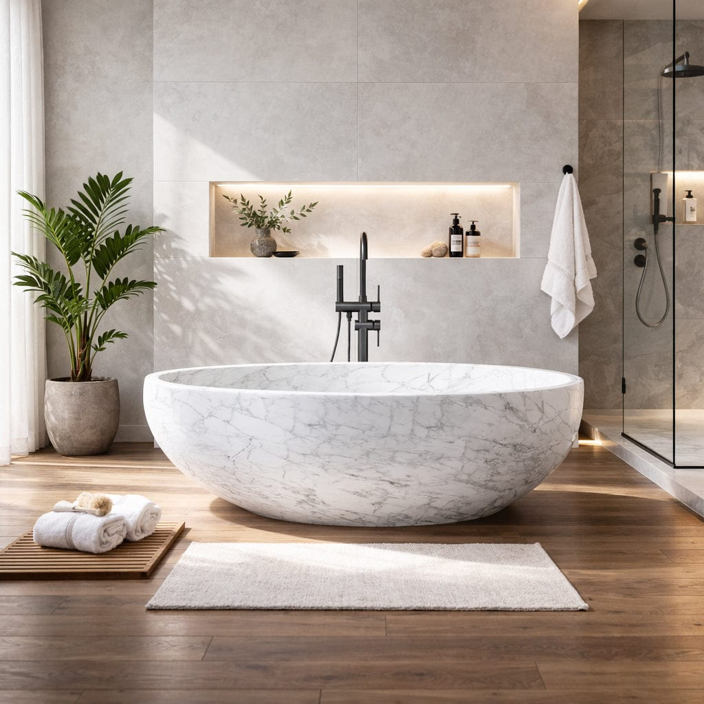 68" Belen Marble Tub