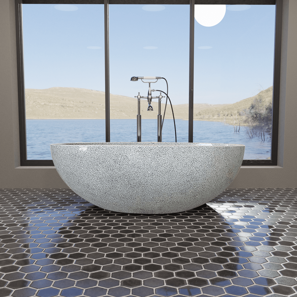 68" Lanham Marble Double-Ended Tub