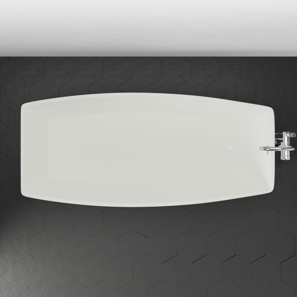 71" Morley Solid Surface Stone Resin Freestanding Bathtub