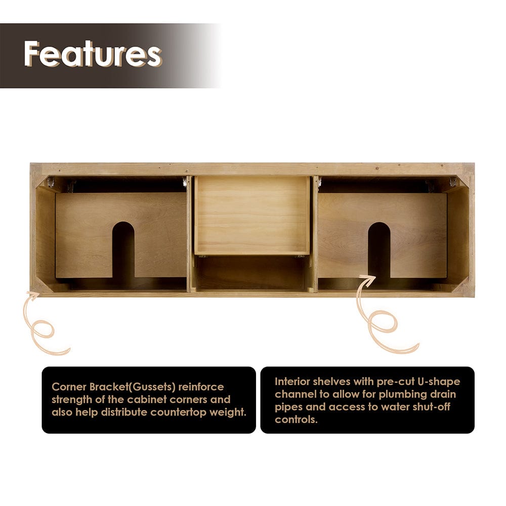 72" Belvedere Single Vanity for Undermount Sink