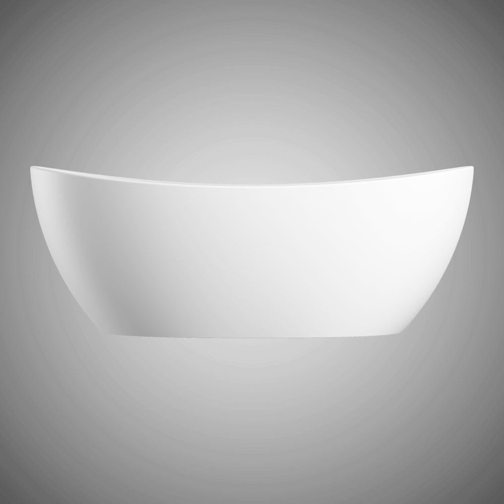 72" Extra Wide Bandon Solid Surface Stone Resin Freestanding Double-Slipper Bathtub