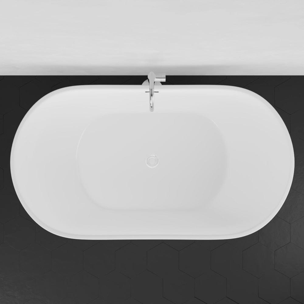 72" Extra Wide Crofton Acrylic Double-Slipper Freestanding Tub with Insulation