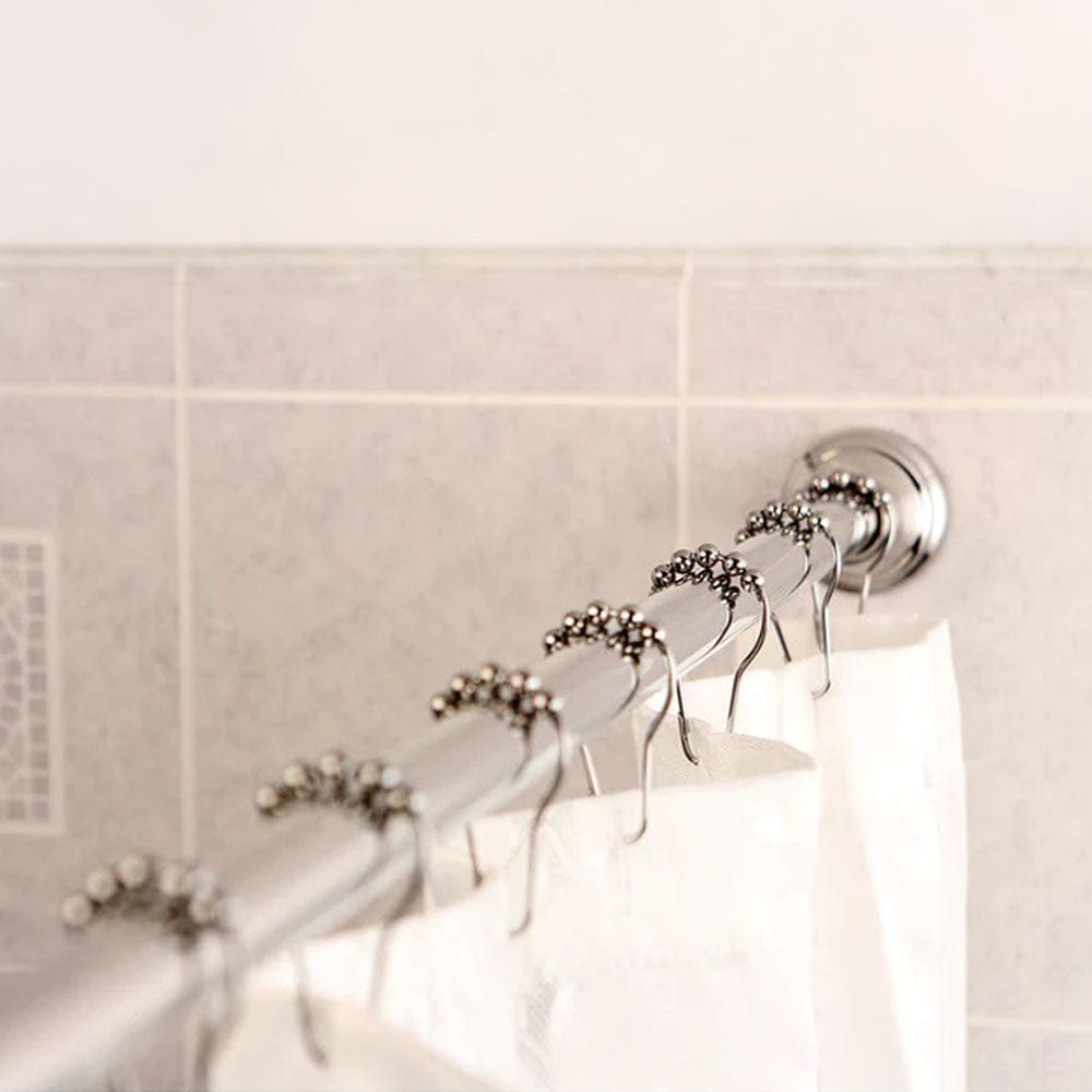 72" Kian Adjustable Shower Rod with Rings