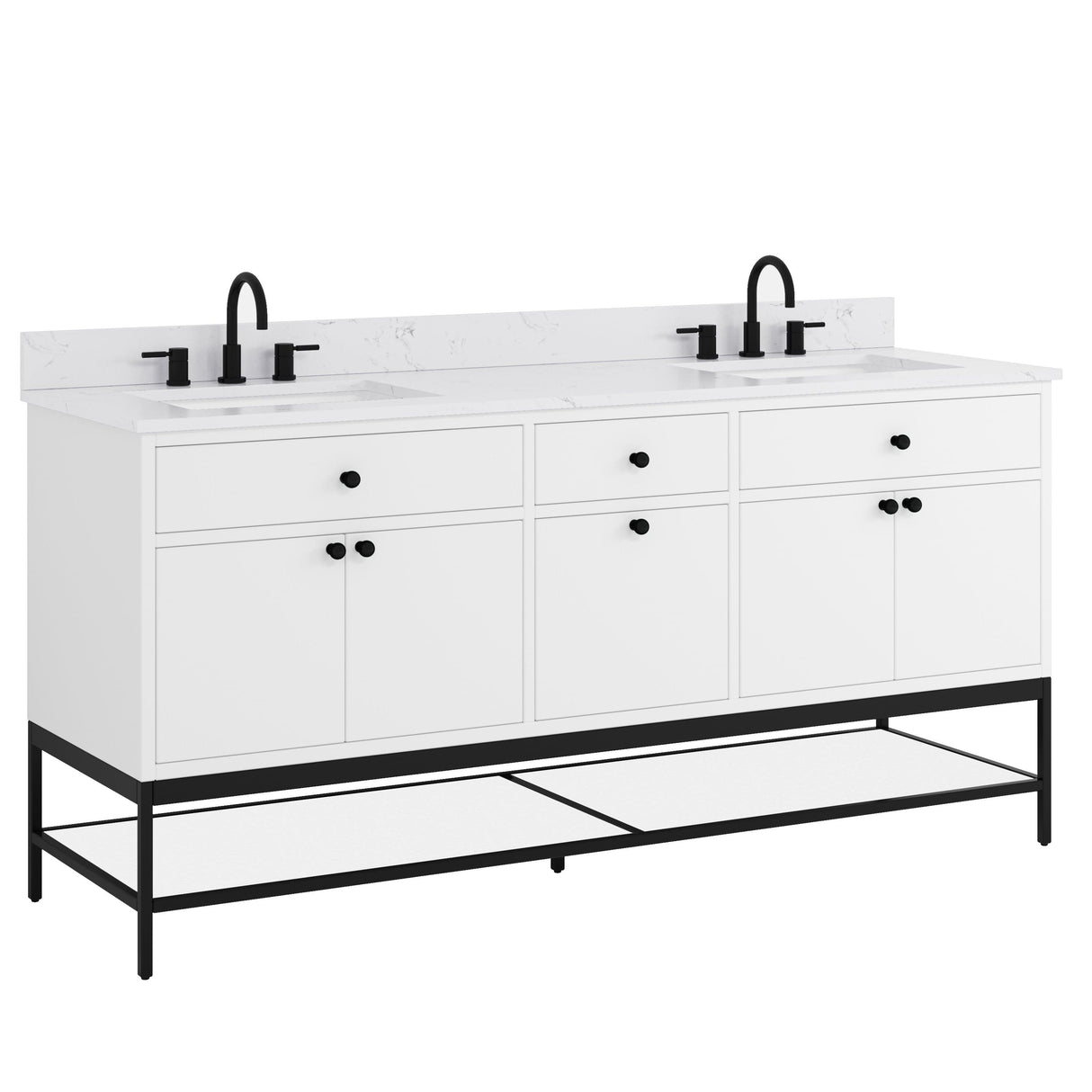 72" Mallory Vanity for Recatangular Undermount Sink