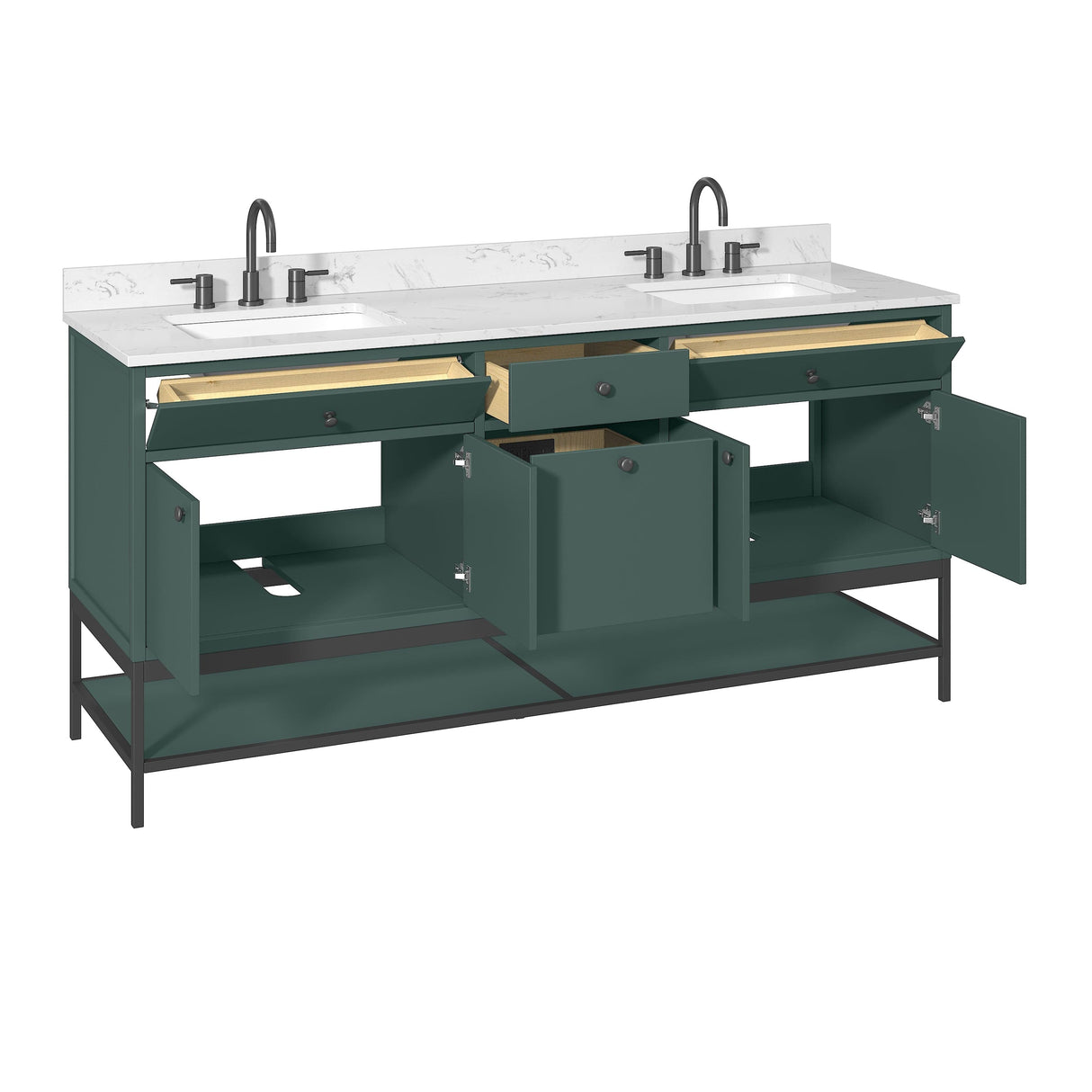 72" Mallory Vanity for Recatangular Undermount Sink