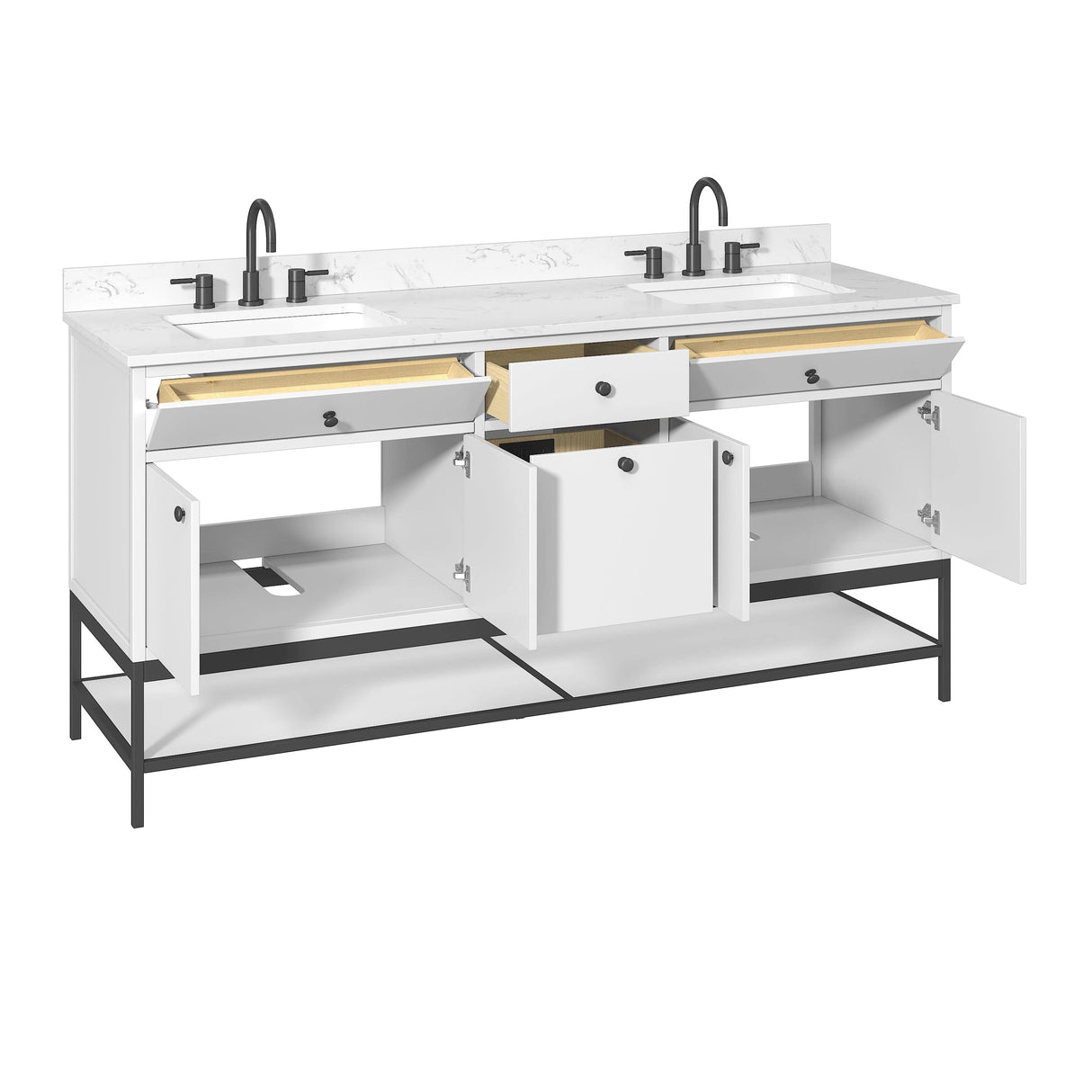 72" Mallory Vanity for Recatangular Undermount Sink
