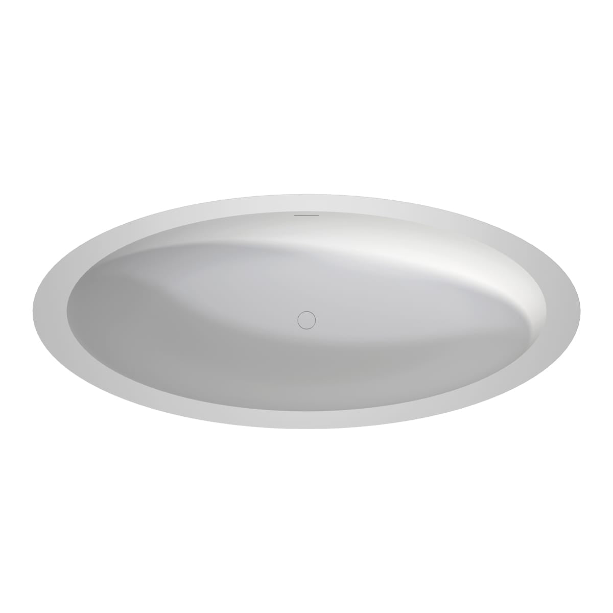 73" Link Solid Surface Stone Resin Freestanding Bathtub
