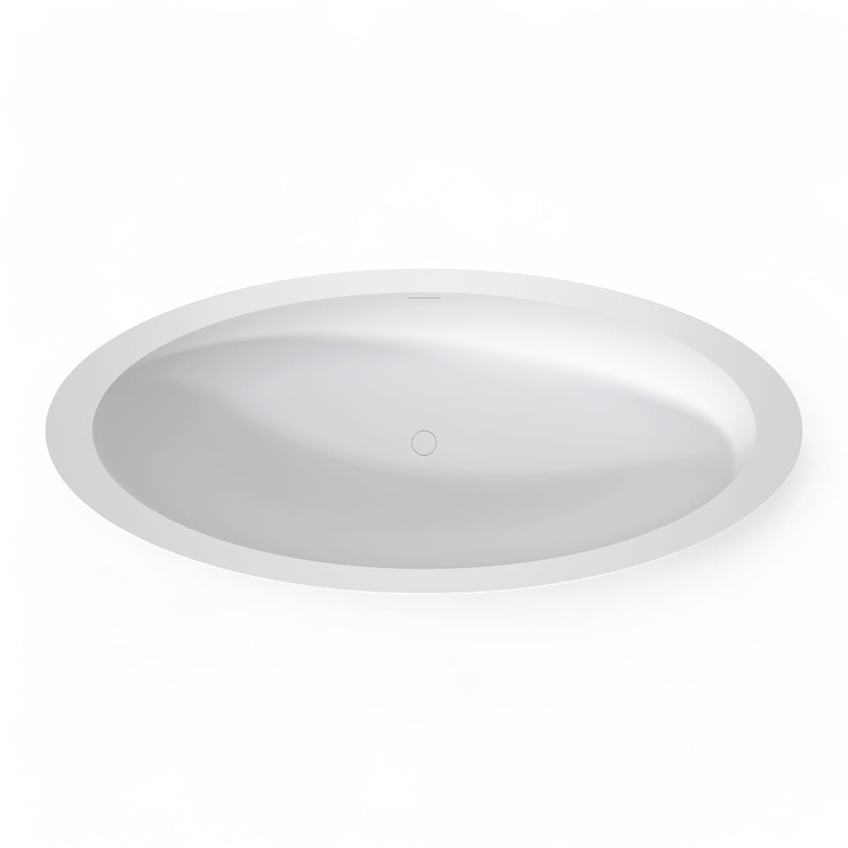 73" Link Solid Surface Stone Resin Freestanding Bathtub