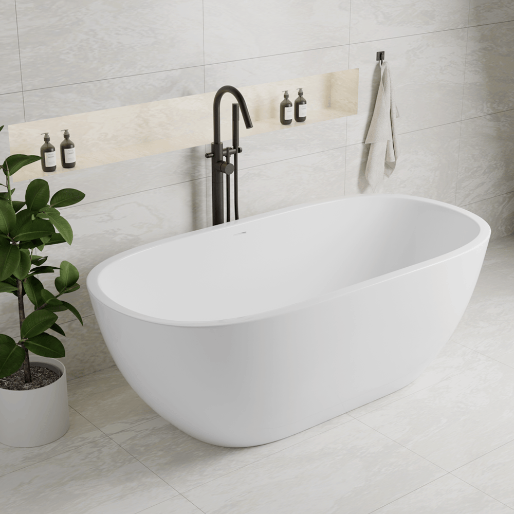 74" Marion Extra Wide Acrylic Freestanding Tub