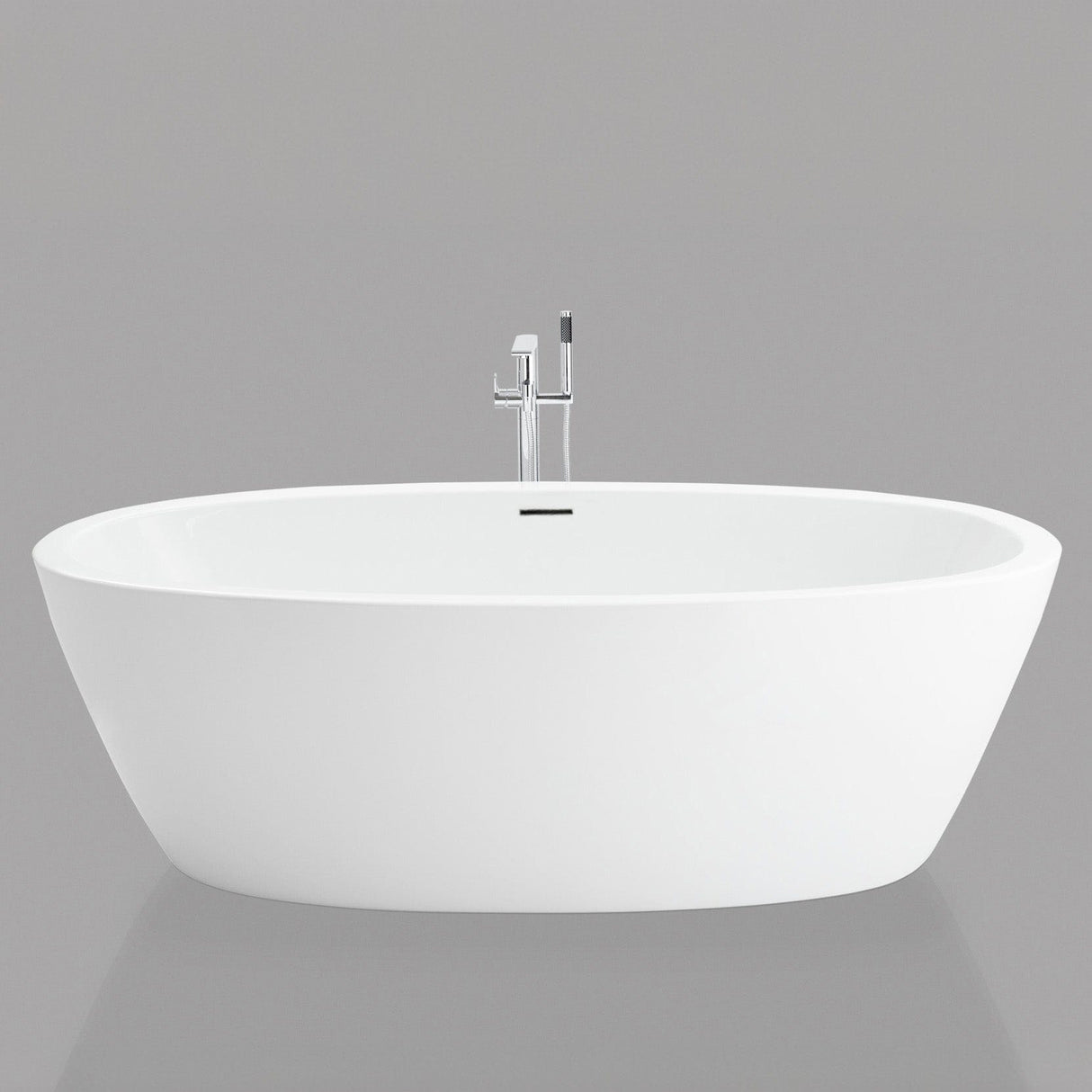 74" Pasco Extra Wide Acrylic Freestanding Tub