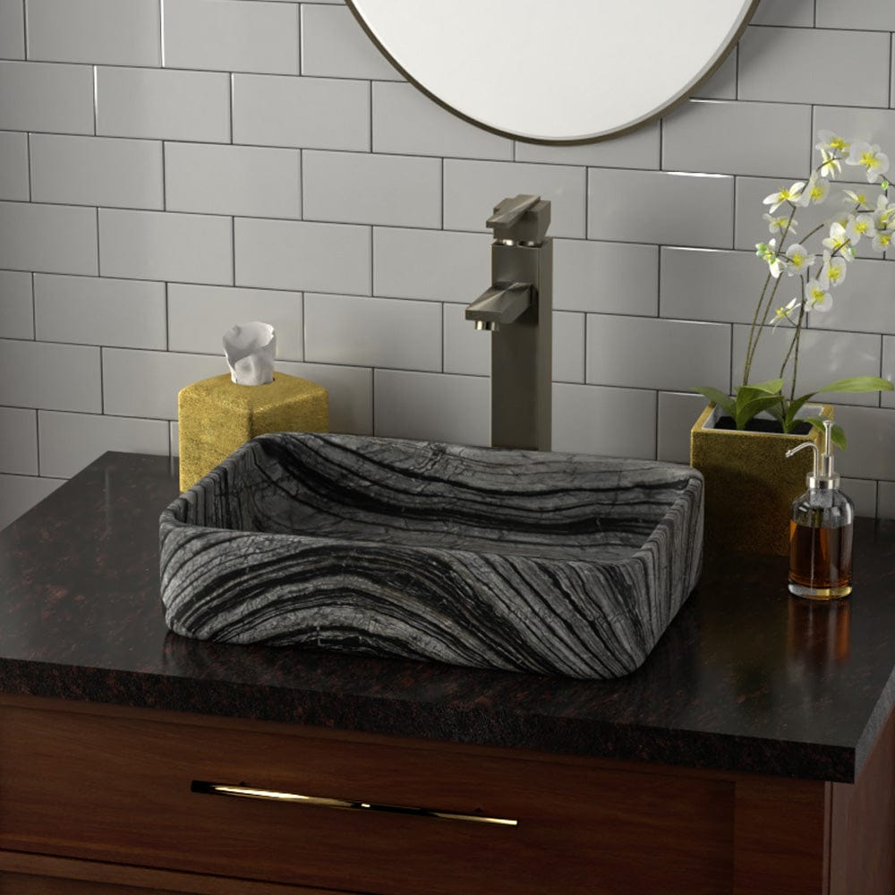 Almadane Smooth Honed Lunar Marble Vessel Sink