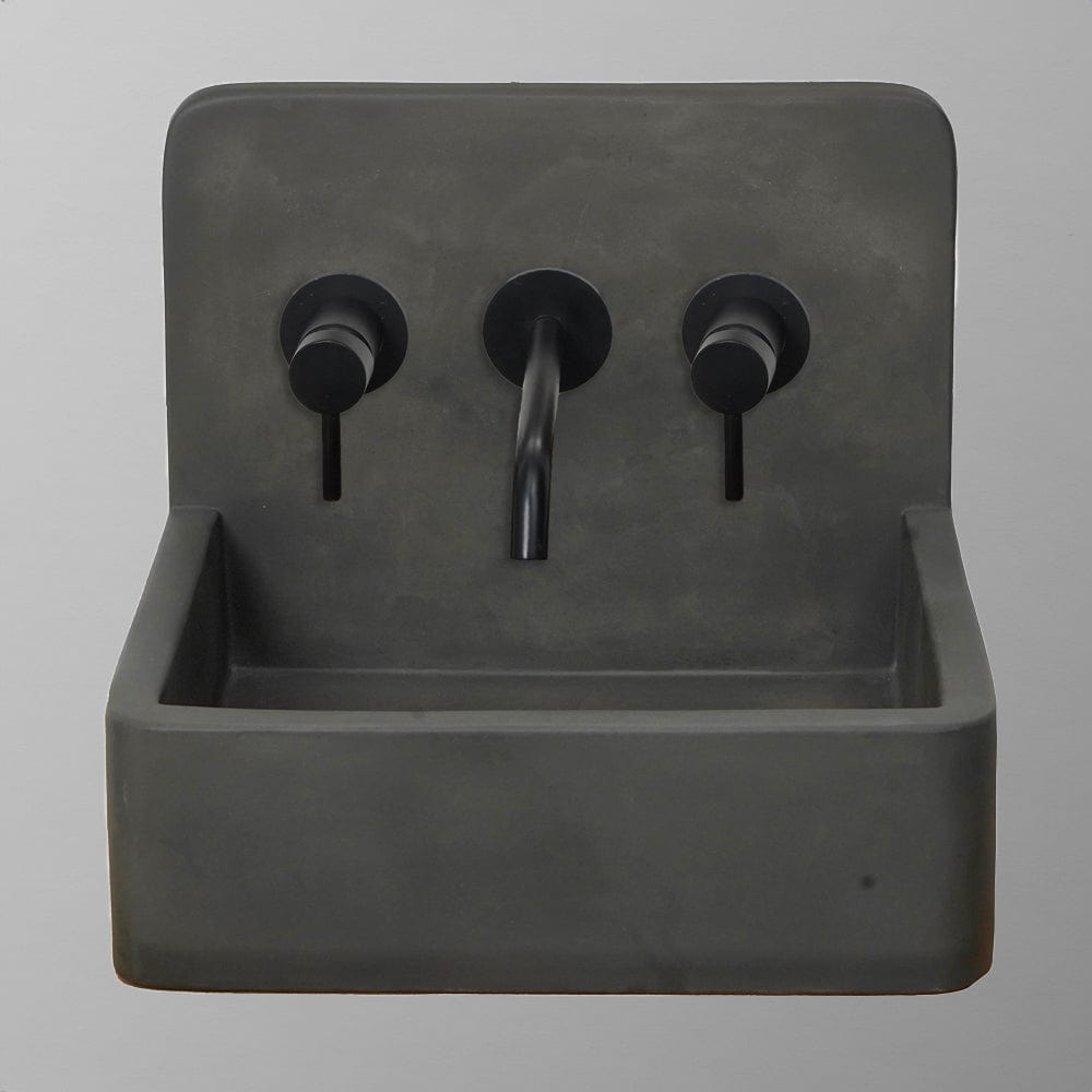 Amadeo Concrete Wall-Mount Bathroom Sink - Dusk Grey