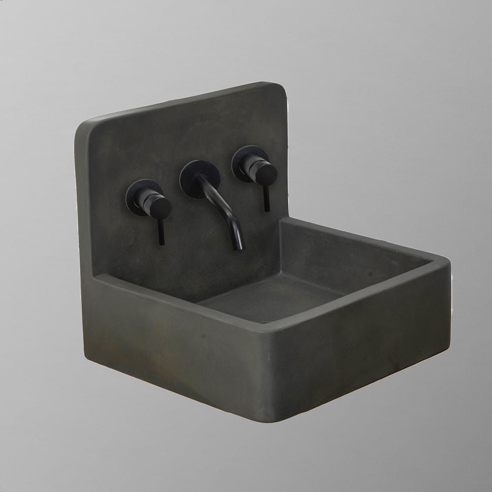 Amadeo Concrete Wall-Mount Bathroom Sink - Dusk Grey