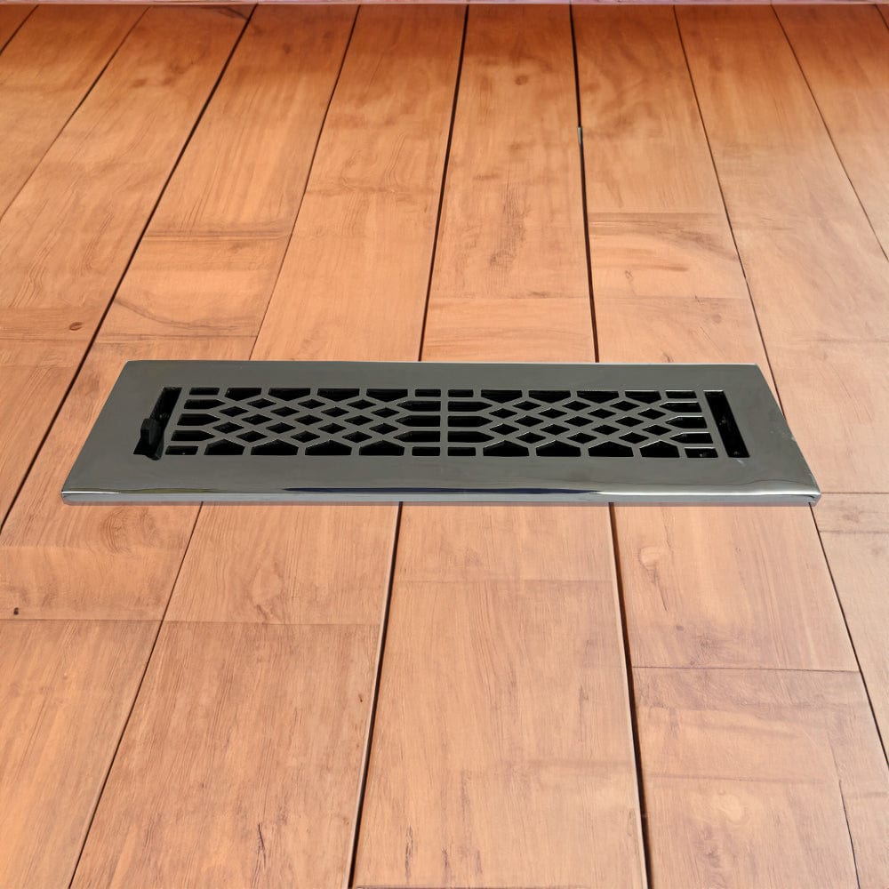 Antique Solid Brass Floor Register