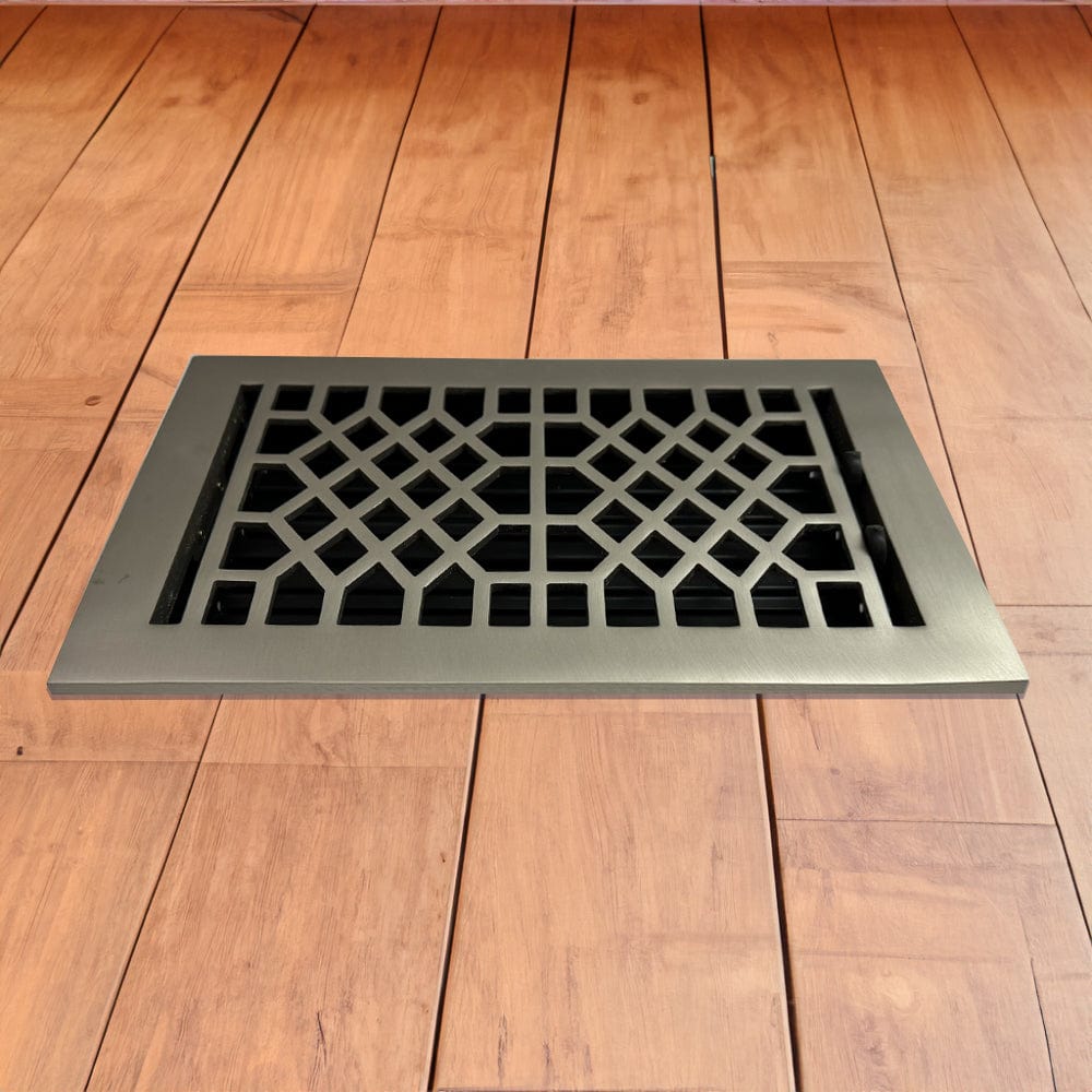 Antique Solid Brass Floor Register