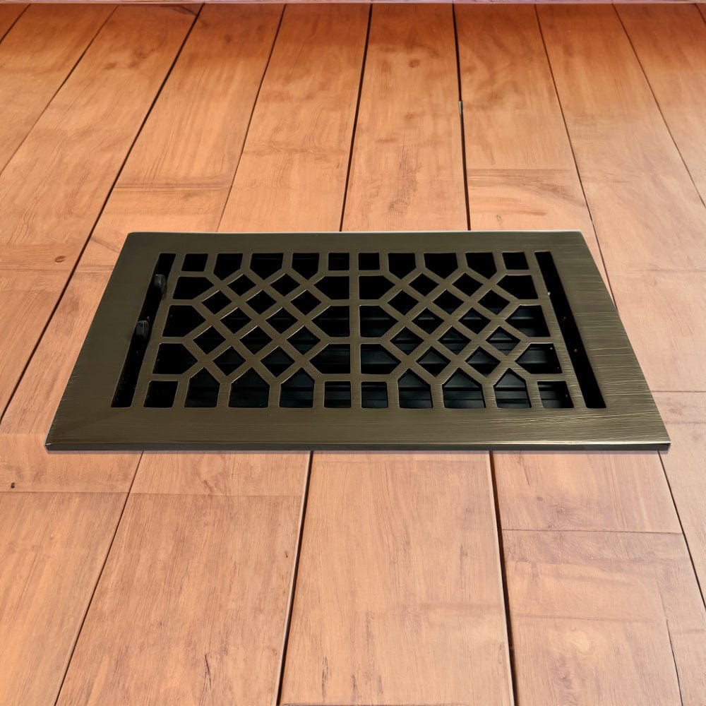 Antique Solid Brass Floor Register