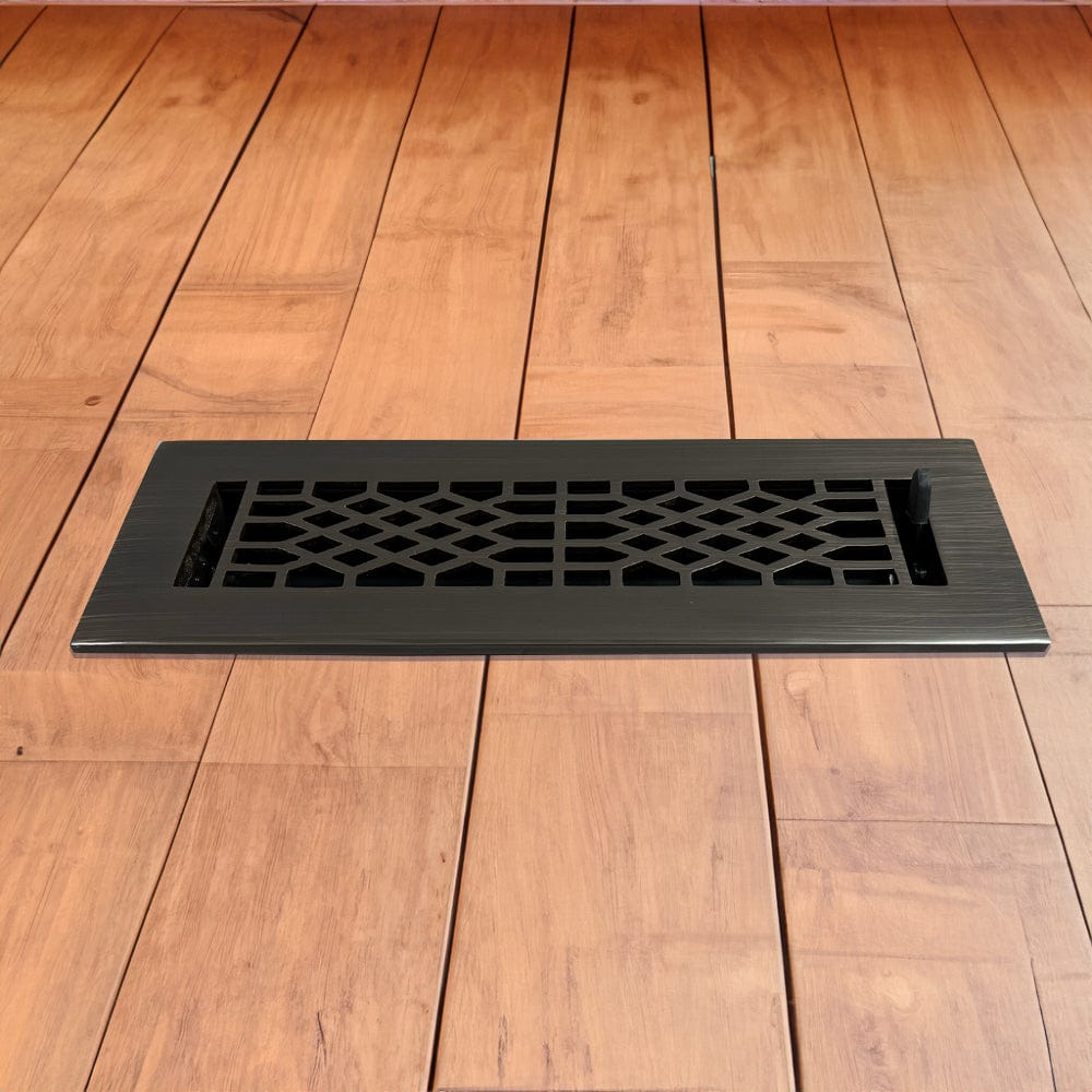 Antique Solid Brass Floor Register