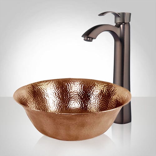 Avard Hammered Copper Vessel Sink