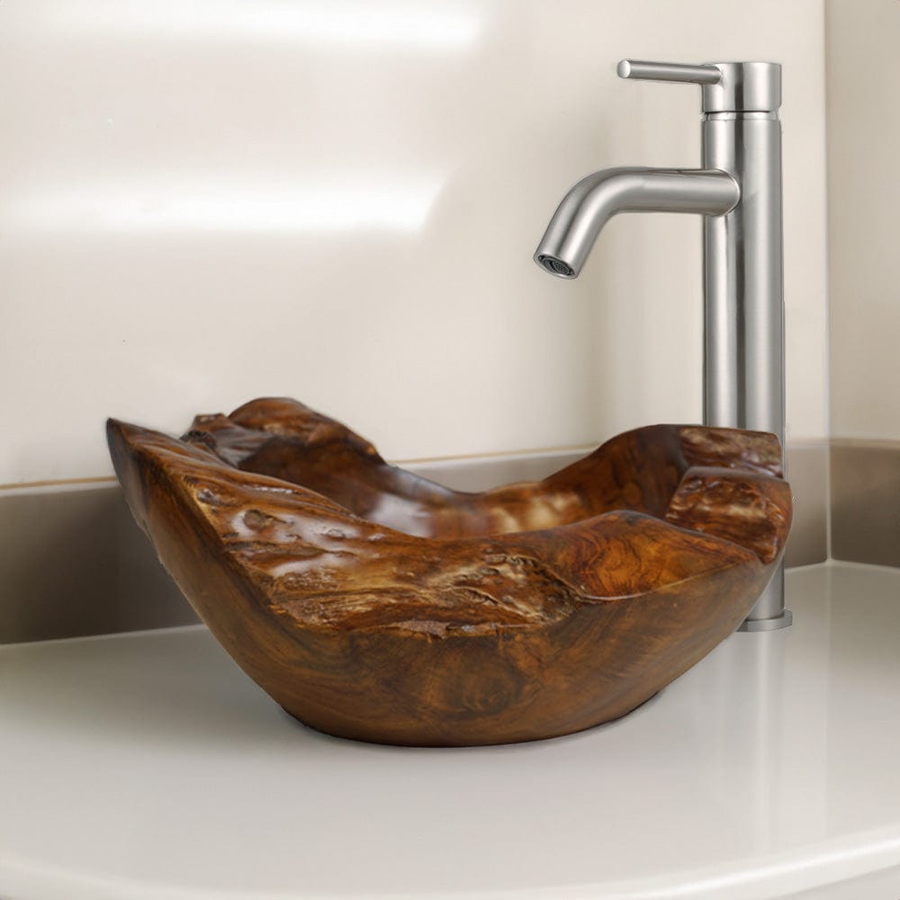 Braman Teak Root Vessel Sink