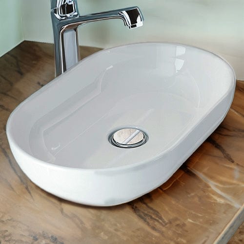 Branford Vitreous China Oval Vessel Sink