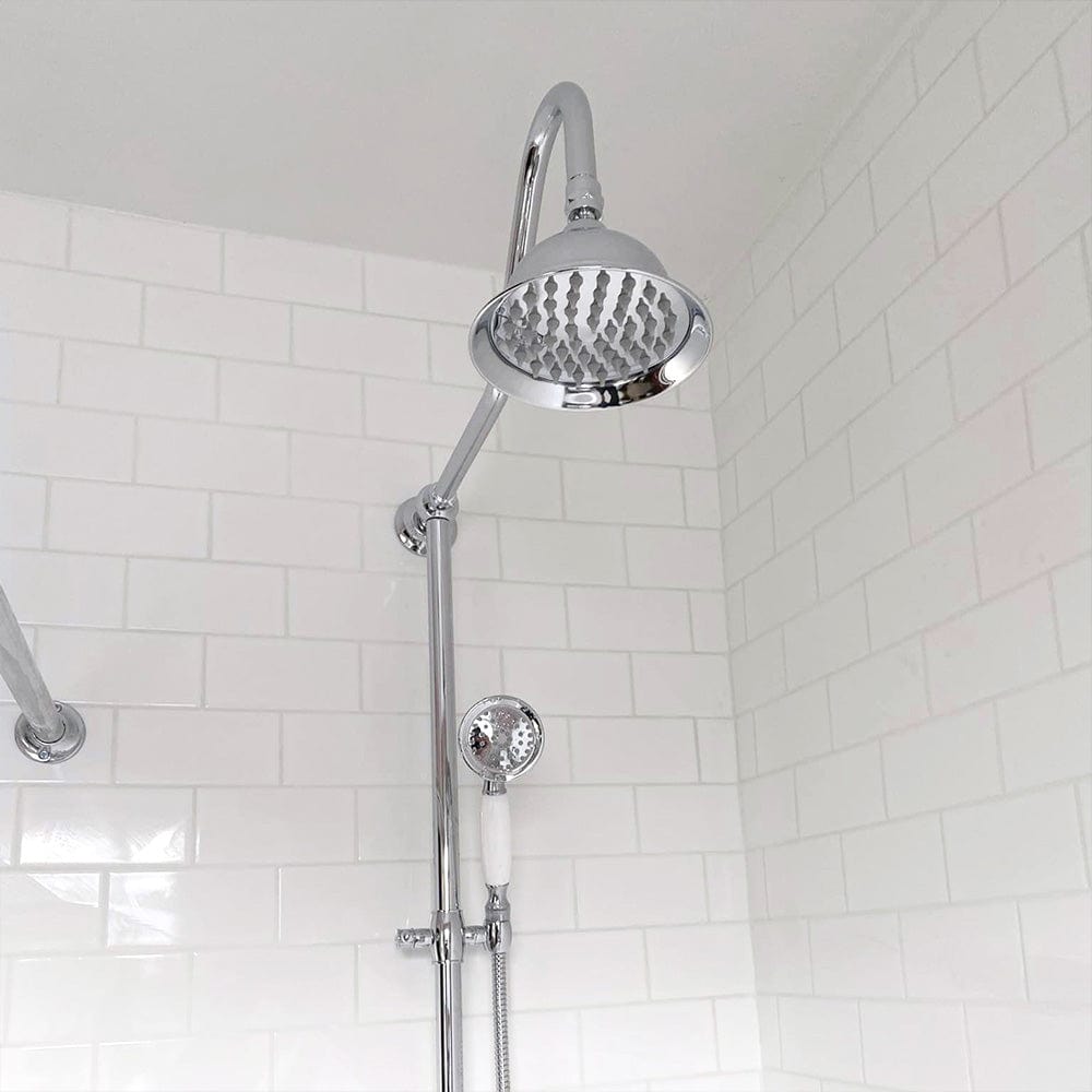 Campbell Exposed Pipe Shower with Hand Shower