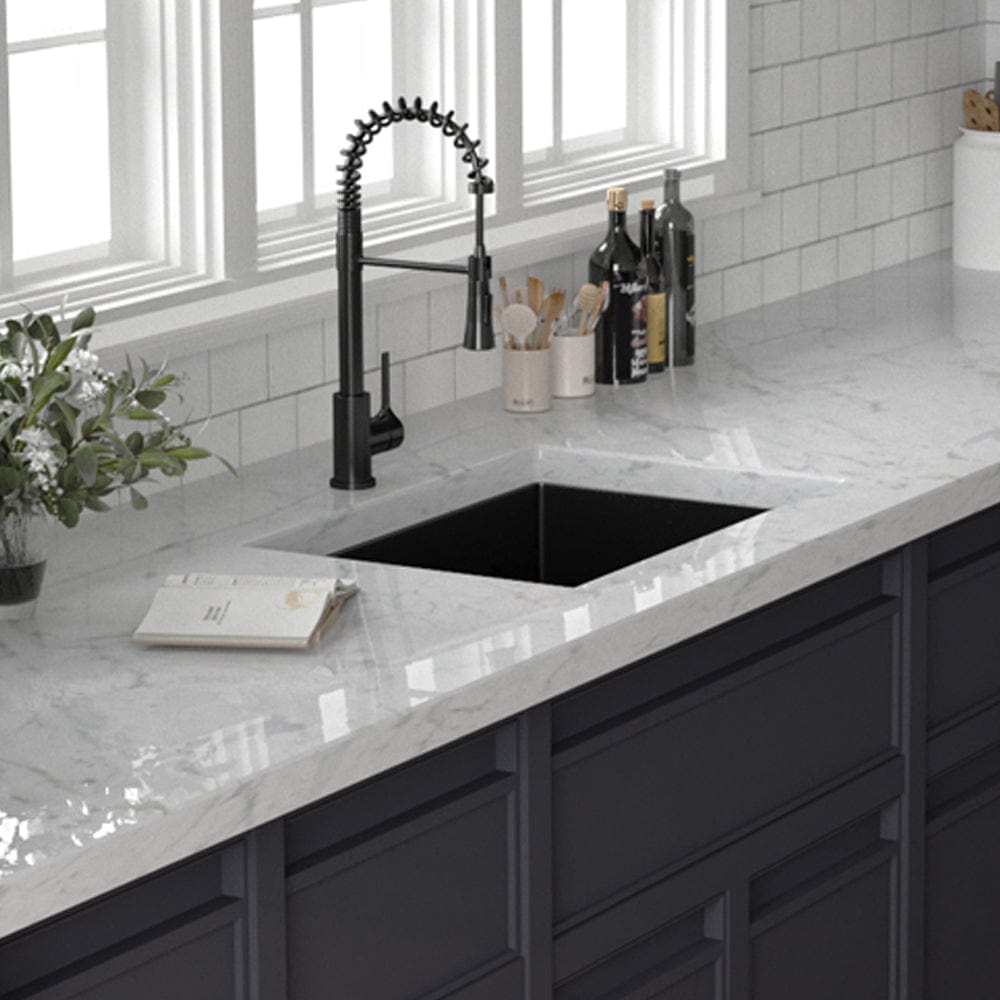 Colby Stainless Steel Single-Bowl Undermount Sink with Offset Drain - Gunmetal Black